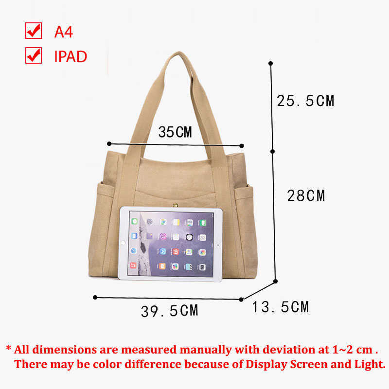 Shoulder Bags A4 Large Female Tote Canvas Fabric Women's Big Casual Handbags for Women School Teenager Ladies 221024