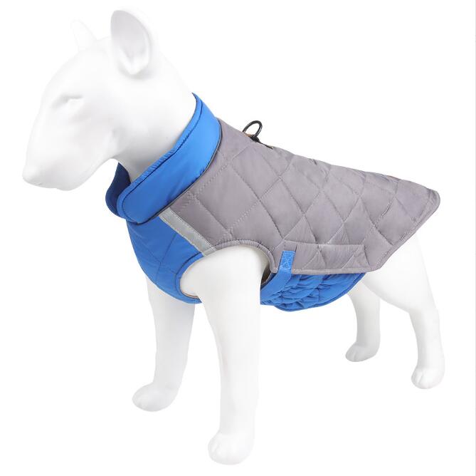 Hunde-Wintermantel, gesteppt, verstellbar, Schneeanzug, reflektierend, warme Fleecejacke, wasserdicht, winddicht, Hundekleidung für kaltes Wetter, Weste, Bekleidung für Hunde