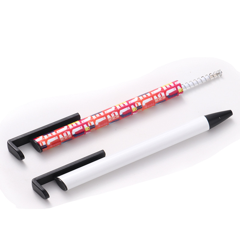 검은 잉크 열전달과 미국 창고 빈 승화 펜 DIY 사무실 학교에 대한 사용자 정의 볼펜 회전식 흰색 홀더 볼펜