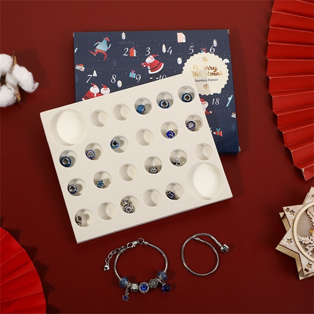 Charm Bracelets Christmas Advent Calendar Themed DIY Jewelry Making Set Gift Box for Women 221024