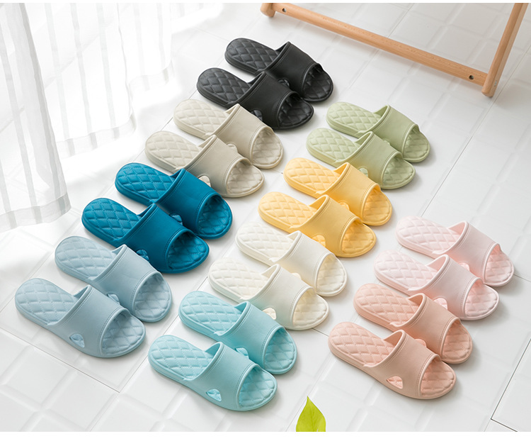 2022 men's and women's bathroom home shoes thickened EVA soft home indoor slippers tasteless cool slipper female