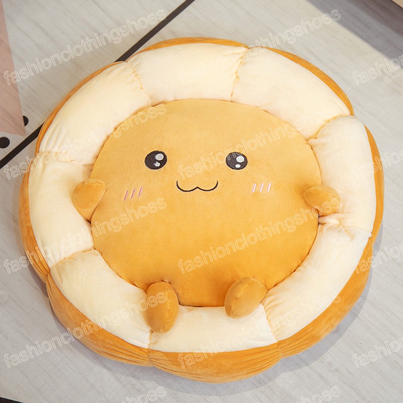 40-50 cm Kawaii pain en peluche oreiller doux sol coussin de siège décoration créative mignon bébé petite amie cadeau d'anniversaire