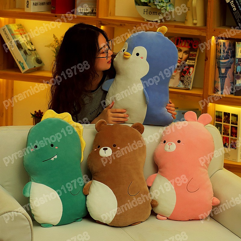 45 centimetri Kawaii Dinosauro Pinguino Coniglio Peluche Cuscini Carino Orso Bruno Peluche Cuscini Bambole Morbide I Bambini Ragazze Regalo