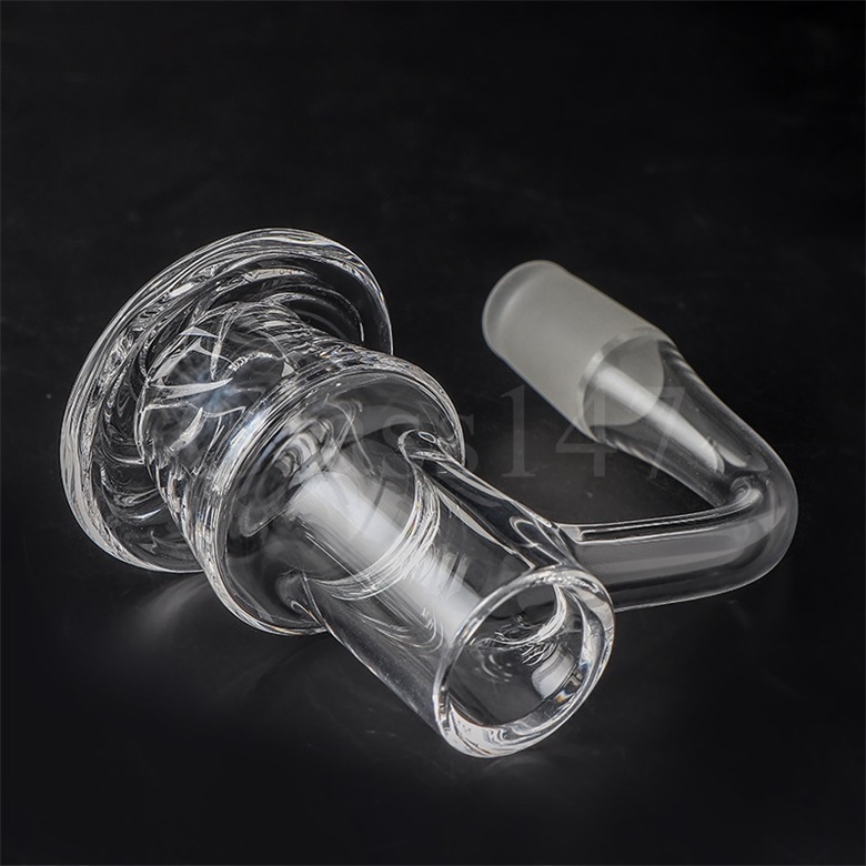 DHL Fumer Full Weld Quartz Blender Banger Bord biseauté sans couture 20mmOD Clous avec des chaînes en verre Terp pour verre Eau Bong Dab Rig Pipes