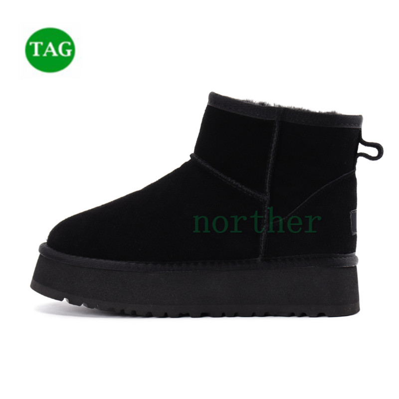 Top Australia Classic ultra mini platform boots snow boot women shoes black chestnut Charcoal brown Sheepskin Shearling Comfort wi2154281