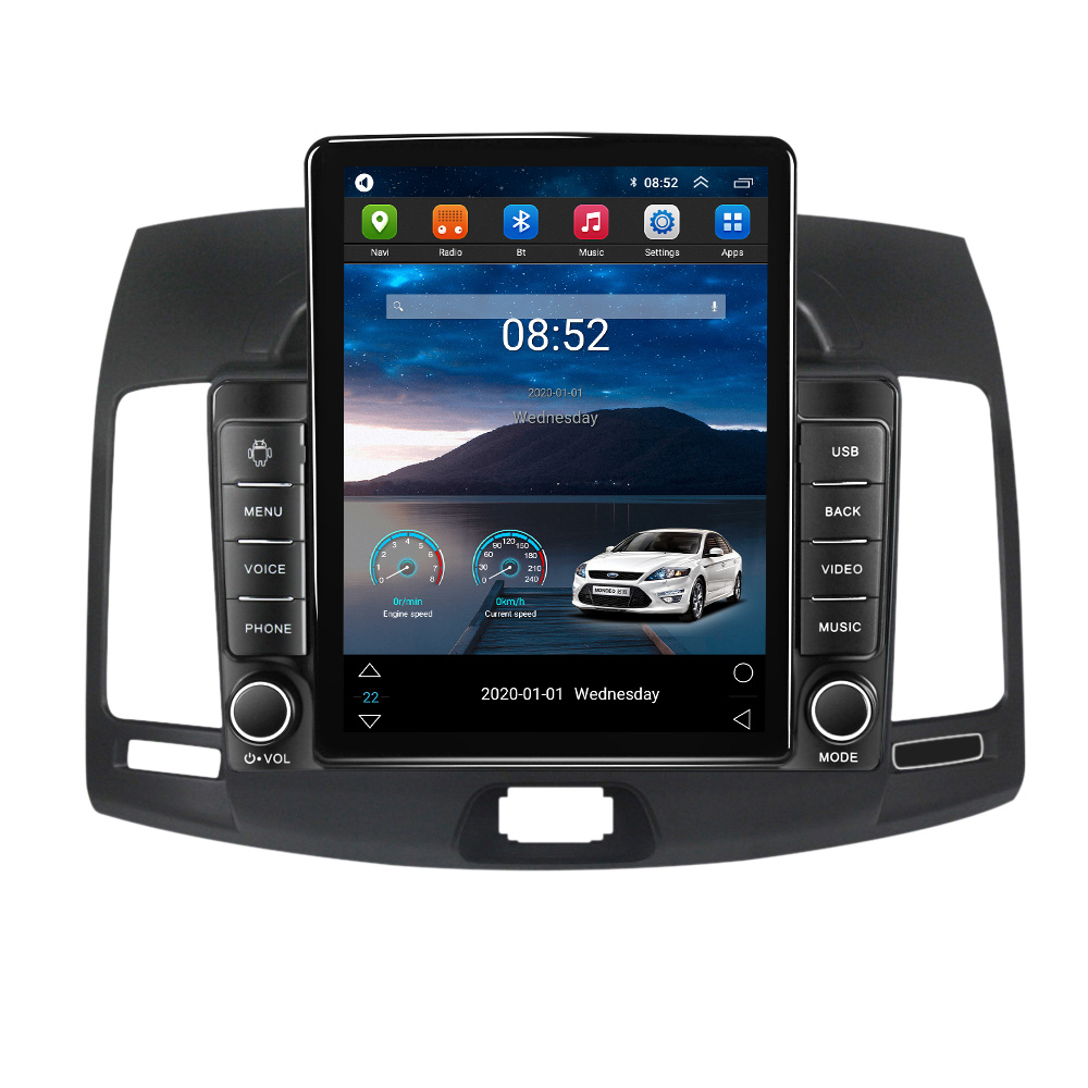 CAR DVD Multimedia Android Player Auto Radio Stereo för Hyundai Elantra 4 HD 2006-2012 CarPlay 4G GPS Navigation DSP 2Din Autoradio