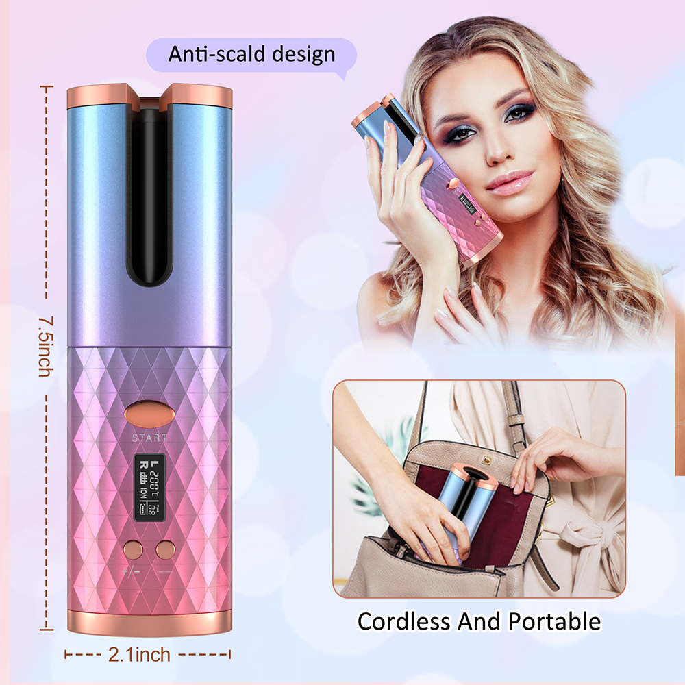 Щипцы для завивки Lofamy SL-886 Wireless Auto For Professional Hair Curler USB Аккумуляторная вращающаяся завивка Инструменты для укладки 221024