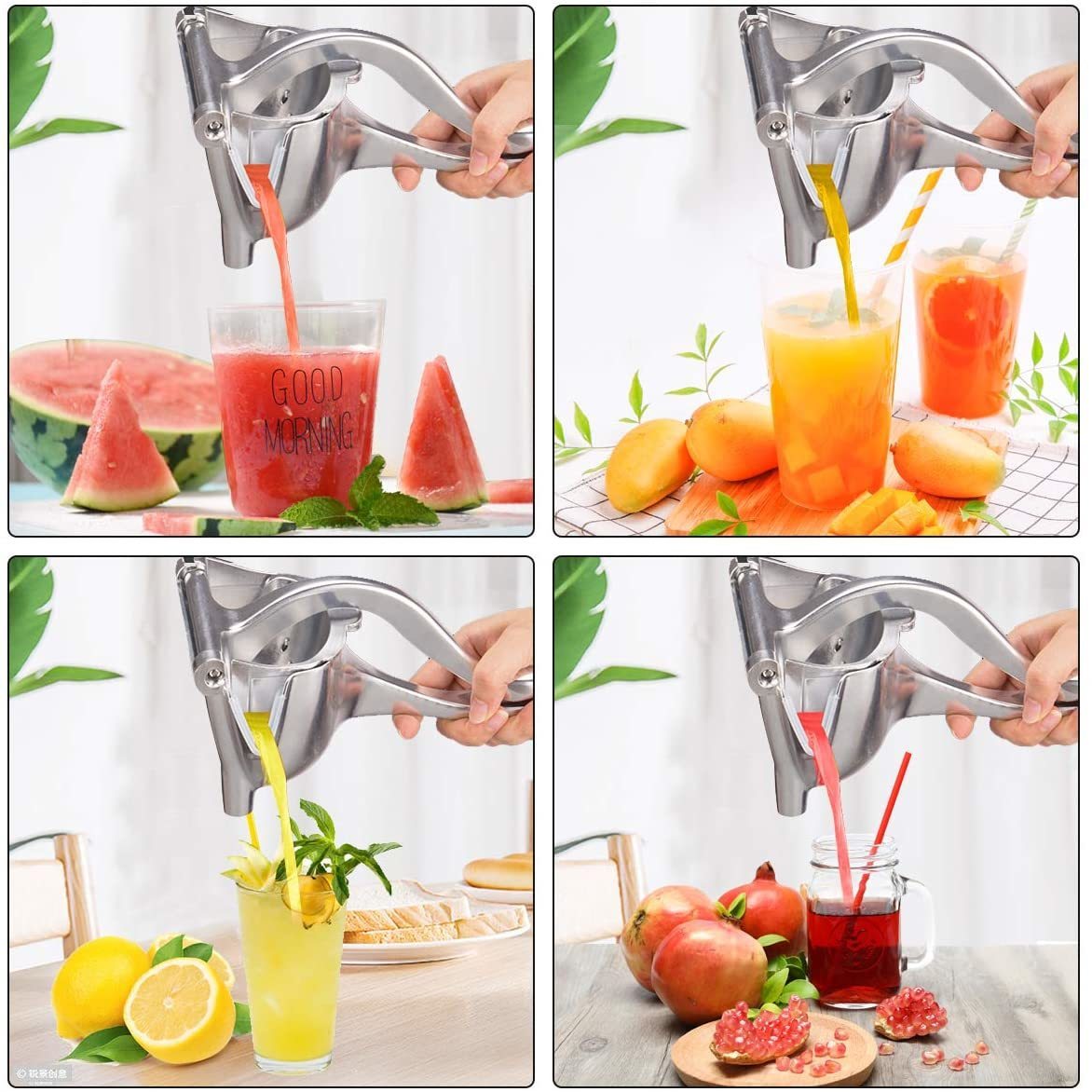 Fruit Vegetable Tools Manual Juice Squeezer Aluminum Alloy Hand Pressure r Pomegranate Orange Lemon Sugar Cane Bar Kitchen Tool 221022