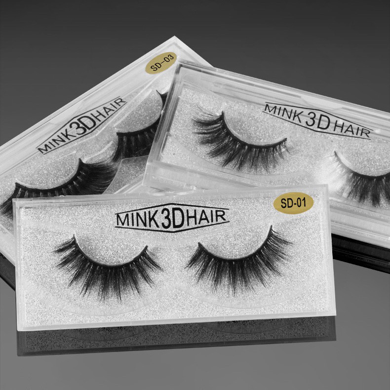 3D Mink False Eyelashes European USA Fashion Natural Fluffy Long Shicen Chice Makeup Tools