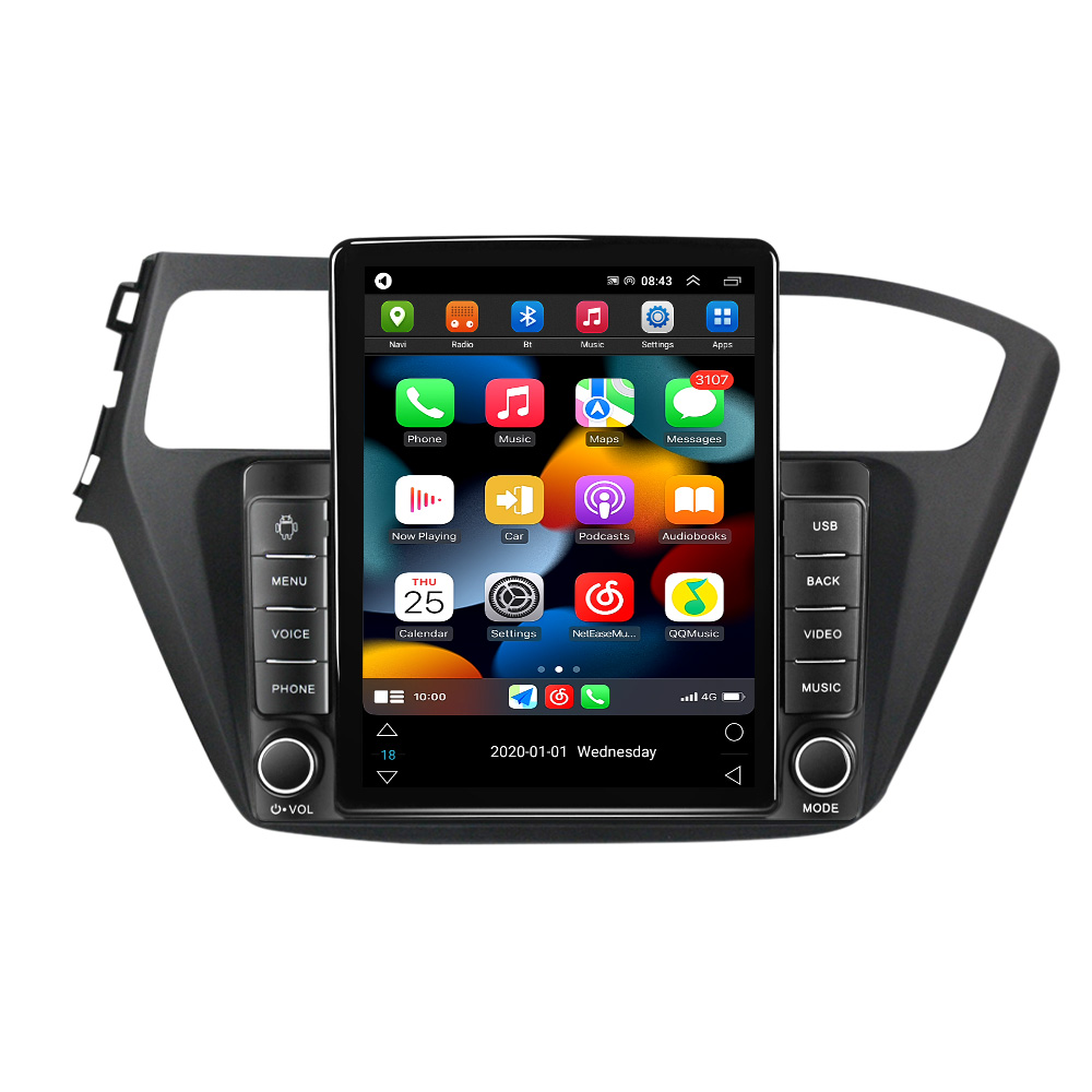 Lecteur multimédia dvd de voiture 2 DIN Android 11 pour Hyundai I20 2015-2018 GPS Navigation stéréo autoradio lecteur DVD BT