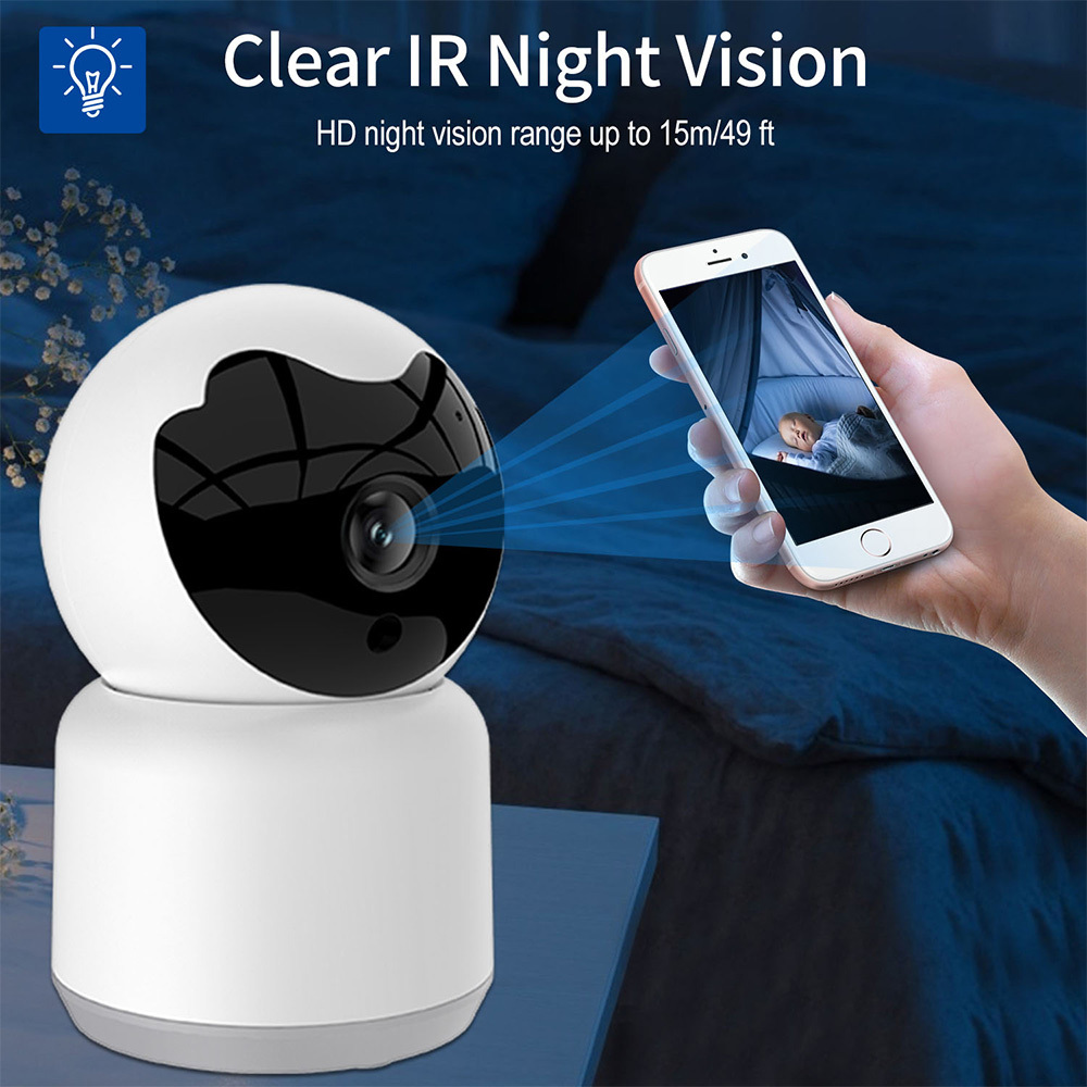 Câmeras de câmeras de câmeras IP câmeras de vigilância de 2MP de 2MP com WiFi Ir Night Vision Auto Track Audio Câmera de segurança sem fio de áudio Tuya 221025