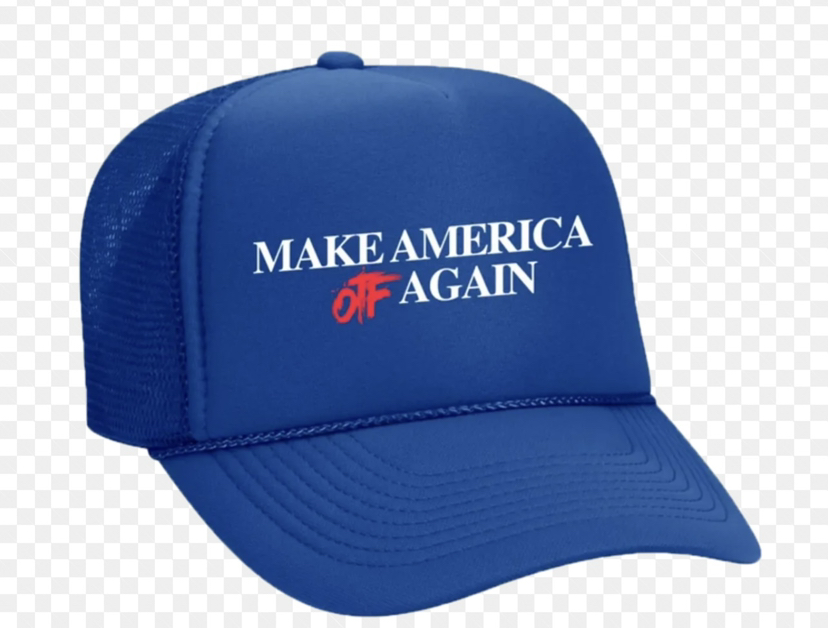 Rendi di nuovo l'America OTF Cappelli da festa Cappellini ricamati regolabili di nuova moda Cappellini ricamati personalizzati Realizzazione personalizzata