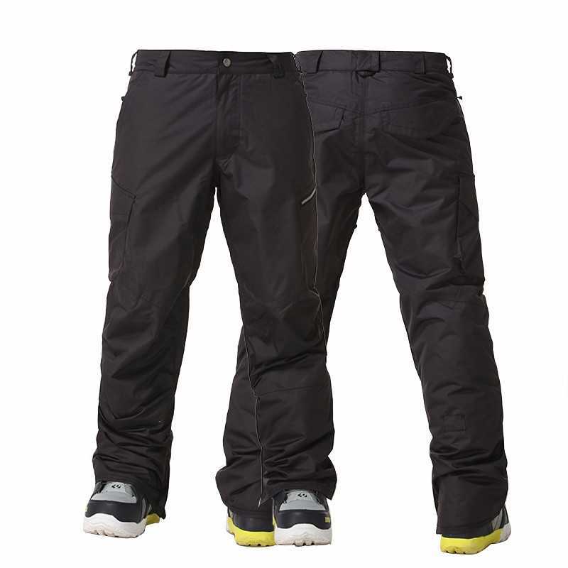 Calças de esqui GSOU para homens Snowboard de inverno Camuflagem à prova d'água de snowboard espelho calças quentes à prova de vento L221025