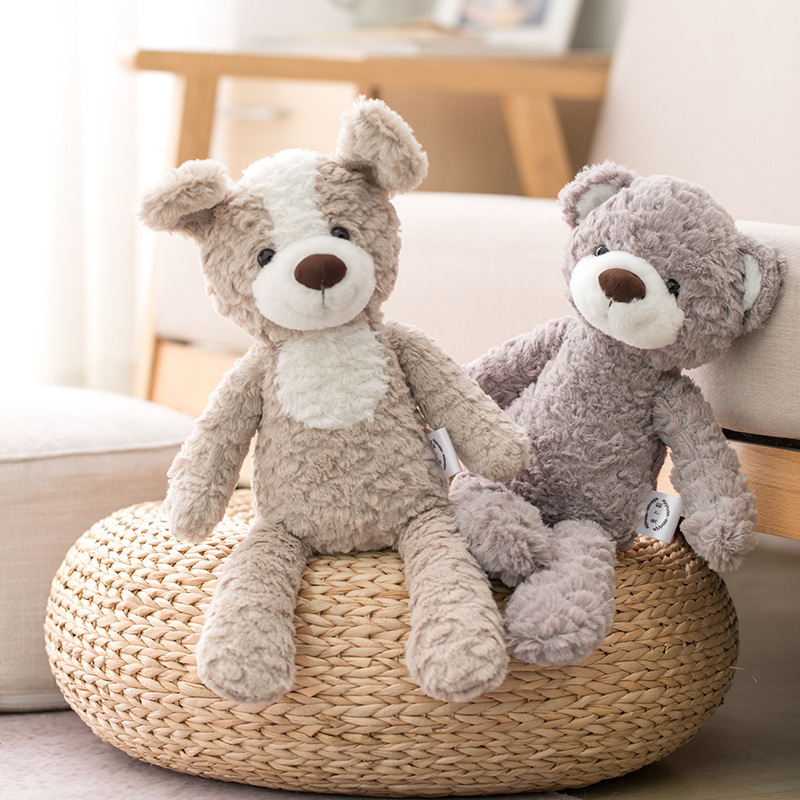 Zachte 40 cm lange benen konijntjes teddybeer honden olifant eenhoorn gevulde cartoon dieren baby softele speelgoedpop d34