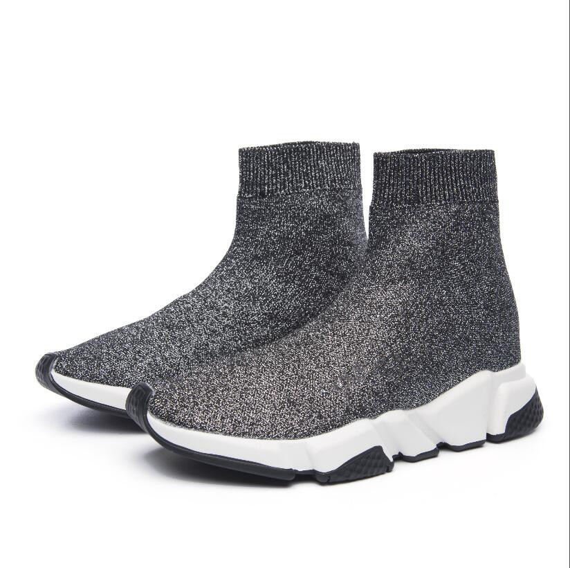Nieuwe sokschoenen Klassieke Speed2.0 elastische casual hoge schoenen Mode-sneakers voor heren en dames