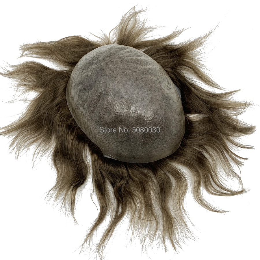 Parrucche bambini da uomo Nodo invisibile Attaccatura dei capelli naturale Toupee da uomo 100% Euro-Touch Parte anteriore dei capelli umani 221024