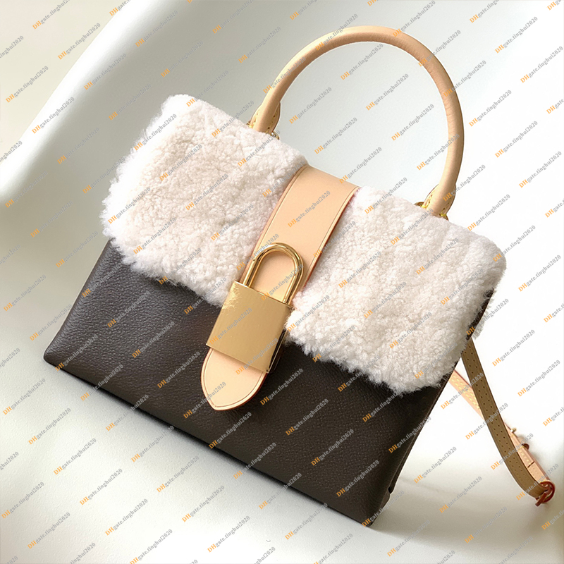 Ladies Fashion Designe Luxury Shearling Secchiello Borse Borsa a tracolla Borsa a tracolla TOTE Borsa a tracolla TOP 5A DIANE LOCK BB M46317 M46318 M46319 Borsa a tracolla