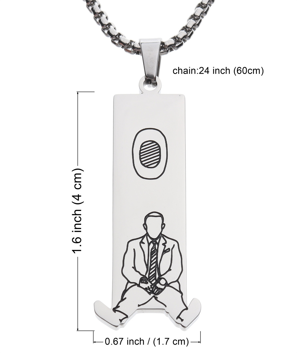 Mac Miller natation pendentif collier marque de mode européenne et américaine hommes et femmes Hip Hop personnalité Couple bijoux de rue A257n