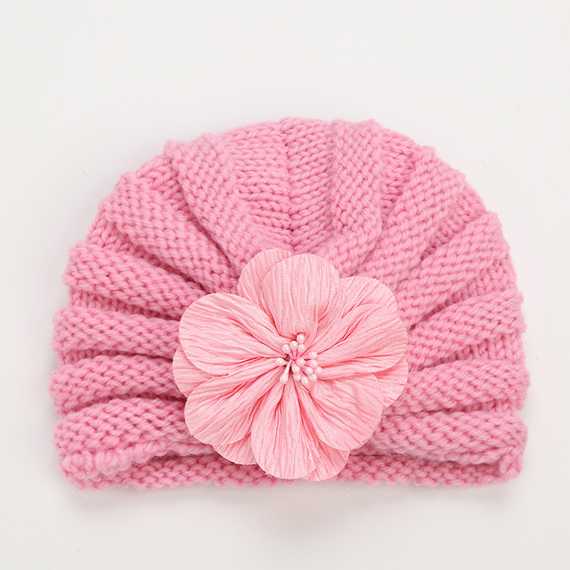 Bebês Warmzy Beanie chapéus de arco tricô infantil chapéus de malha de menina criança sólida quente