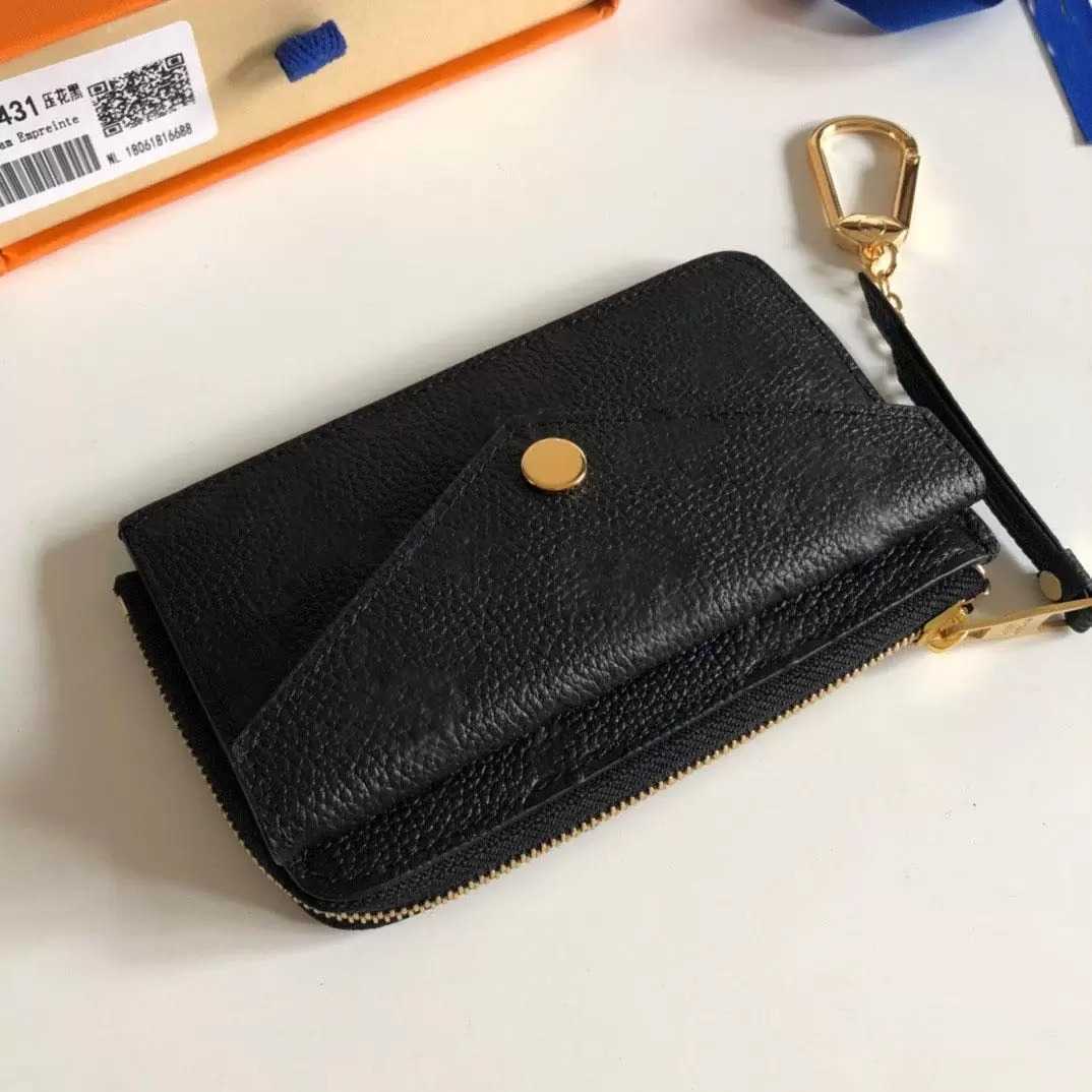 M69431 Card Holder Women Genuine Leather RECTO VERSO Wallet Mini Zippy Organizer Wallet Coin Purse Bag Belt Charm Key Pouch Pochet220t