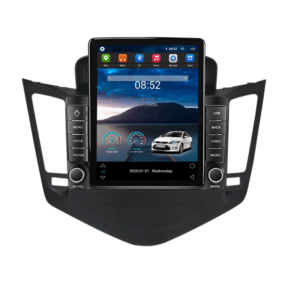2 Din Android 11 lecteur Tesla Style autoradio dvd pour Chev Cruze J300 2008 - 2012 multimédia GPS Navigation 2din Carplay stéréo