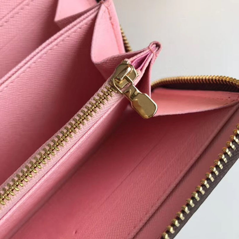 Ontwerpers luxe portemonnee vrouw klassieke lange rits portemonnee mode kaarthouder lederen creditcardhouders kaarten slots vrouwen rits clutches tas met doos