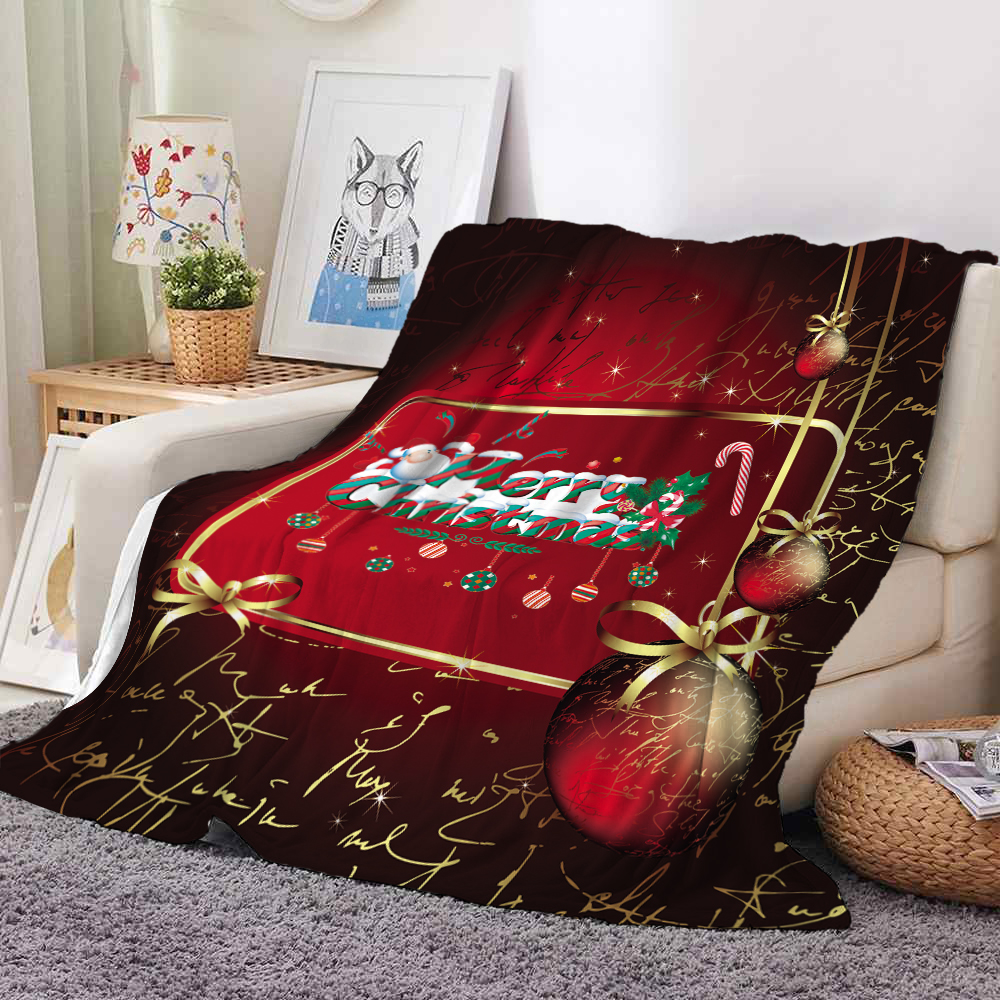 Kerstdekens 150x200cm Throw Travel Deken Warm flanel Xmas Tree Spread For Kid Child Bed Sofa auto Jaar cadeau HT1800 A1-A20