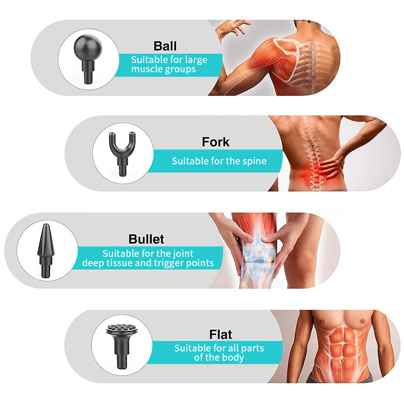 Masajeador de cuerpo completo Ziqing Pistola de masaje Percusión de tejido profundo Relajación Muscular Cuerpo Cuello Relajación Lcd Masajeador para fitness Pistolas De Masaje 221024