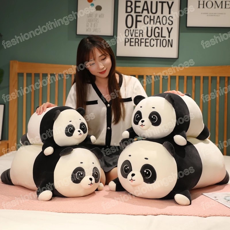 Peluche Panda Kawaii Super doux 40/50cm, Animal en peluche, oreiller Long, coussin, poupée, jouets pour enfants, cadeau d'anniversaire pour filles