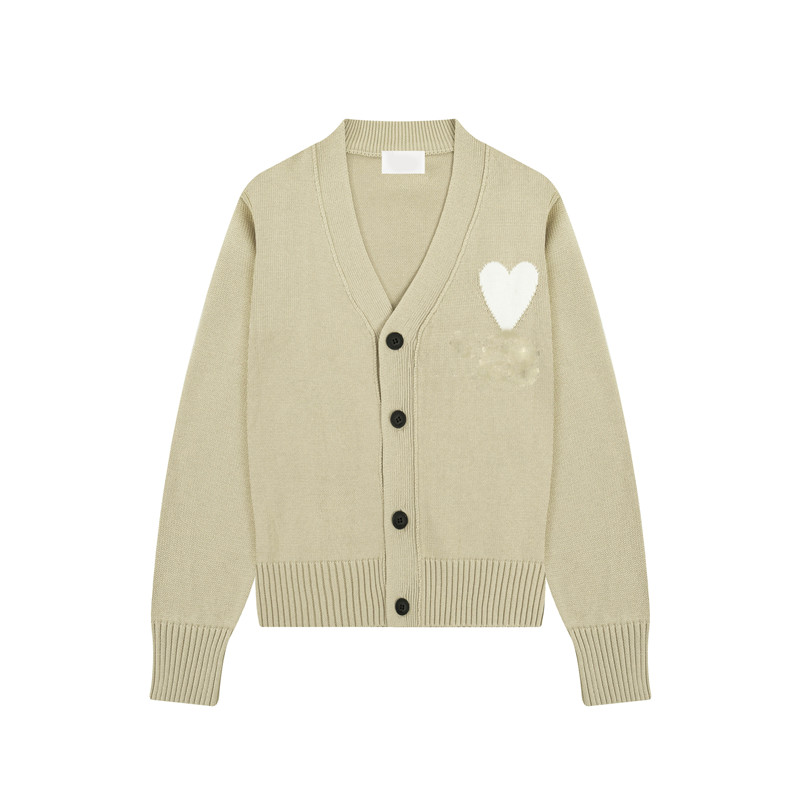 Paris Designer Men039s Sweater New Amis de Coeur Macaron Love Jacquard Cardigan Sweater for Men and Women1758631