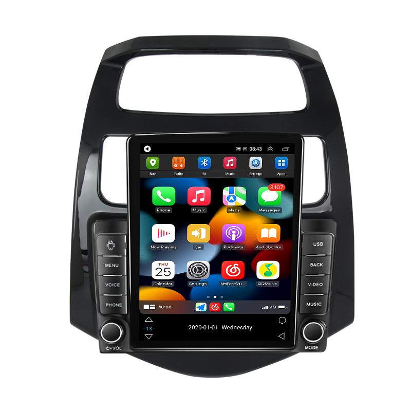 Android 11 IPS CAR DVD Radio voor Chev Spark Beat Matiz Creative 2010-2014 Tesla Style Navigation GPS Multimedia Video Player BT