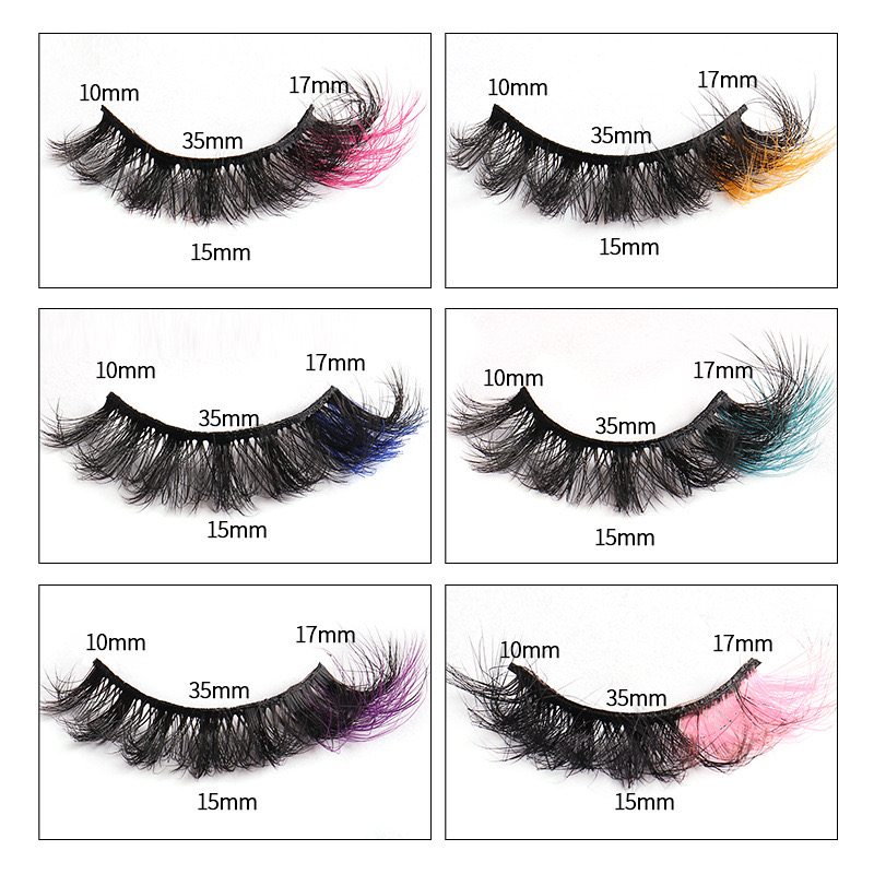 8d faux nerts valse wimpers natuurlijke delicate handgemaakte nep wimperfeest kerstmake -up oog lash