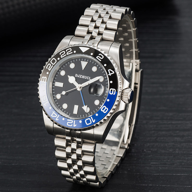 Top Mens Automatyczne ceramiki mechaniczne zegarki Pełne zegarek ze stali nierdzewnej Swimowe zegar Sapphire Luminous zegarek Business Casual Montre de Luxe