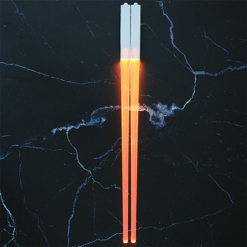 Copsticks lumineux LED ￉clairage d'￩clairage de sushi r￩utilisable Copsticks uniques pour hommes