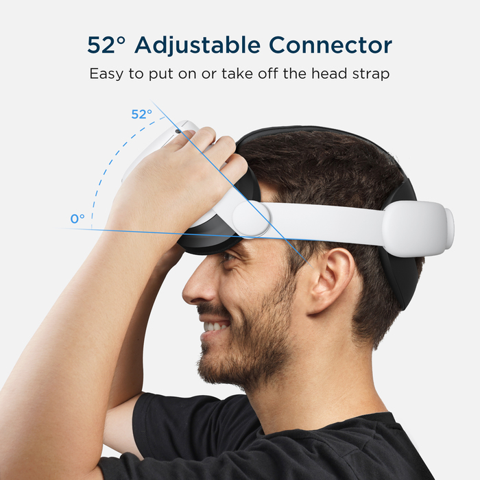 3D очки Kiwi Design для Oculus Quest 2 Comfort Регулируемый ремешок для головки Увеличение поддержки улучшить комфорт-виртуальные для VR Accessories 221025