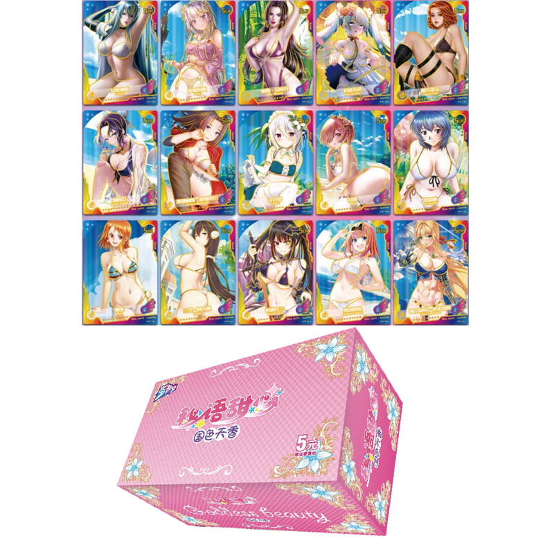 Kaartspellen Goddess Story Collectie Anime Sexy Girl Party Swimsuit Bikini Feast Booster Box Doujin Toys and Hobbies Gift 221024