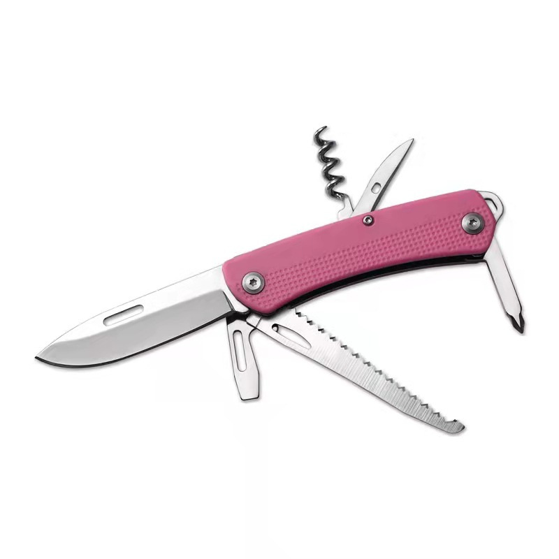 Outdoor Rope Cutting Saw Wine Opener 9-in-1 Multifunctional EDC Mini Pocket Knife