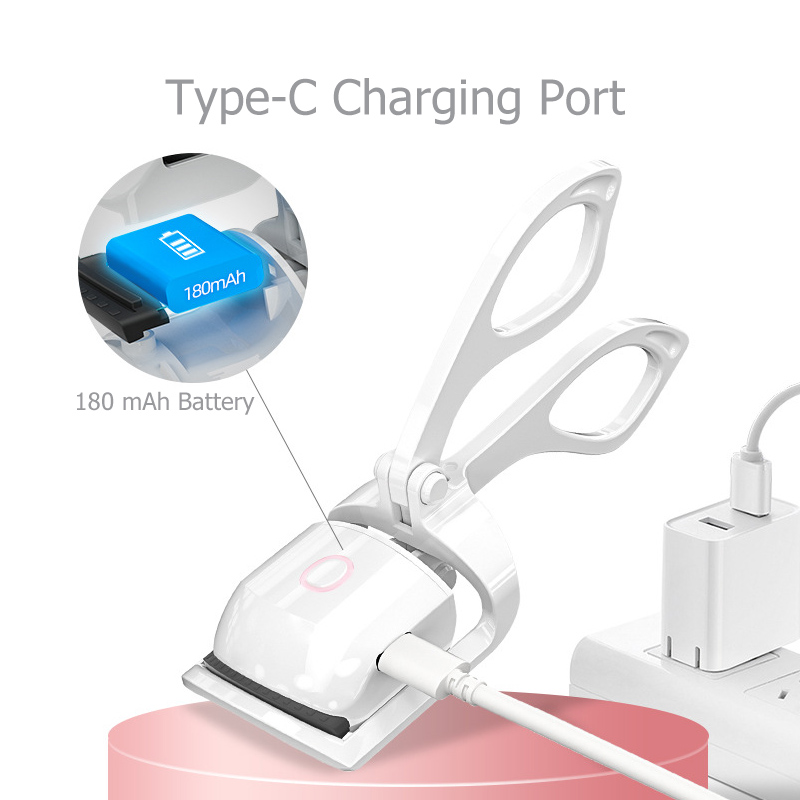가열 된 속눈썹 컬러 Typec 충전식 전기 눈 속눈썹 속눈썹 컬러 여자를위한 속눈썹 빗질 콤 빠른 예열 장기 지속 8351698