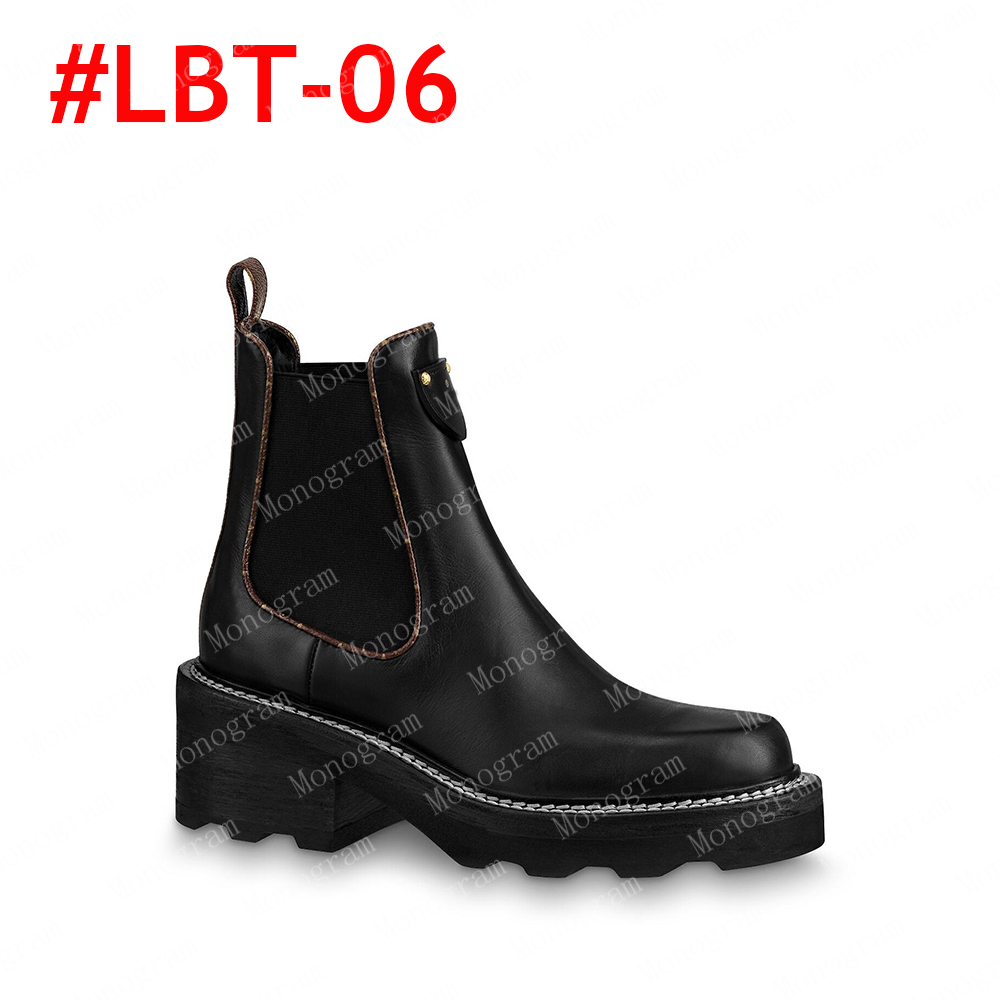 2023 Winterlaarzen Women Boots Martin Ankle Brown Flower Shoes Booties Dames Bee Sneaker Girls Trainer Casual schoen 15 kleuren 36-42 #LBT-01