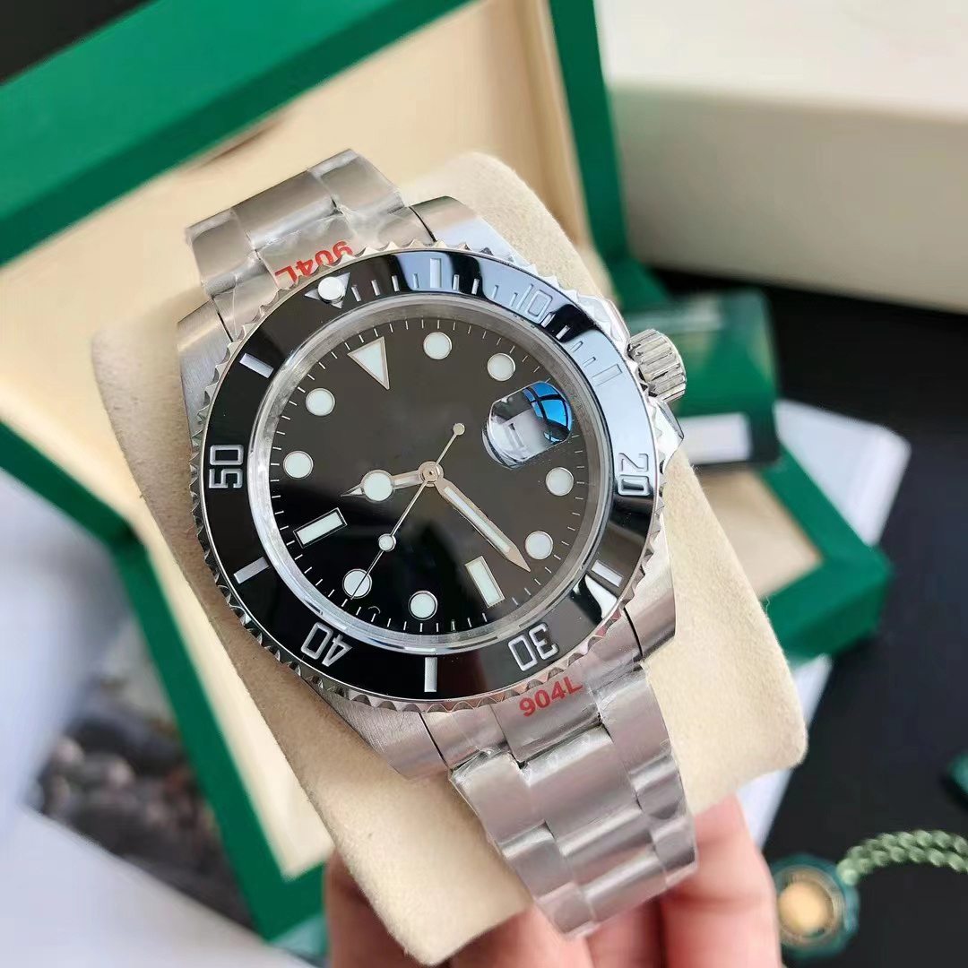 Top męskie automatyczne mechaniczne zegarki ceramiczne pełne zegarki pływackie ze stali nierdzewnej szafirowy zegarek luminous business casual montre de luxe