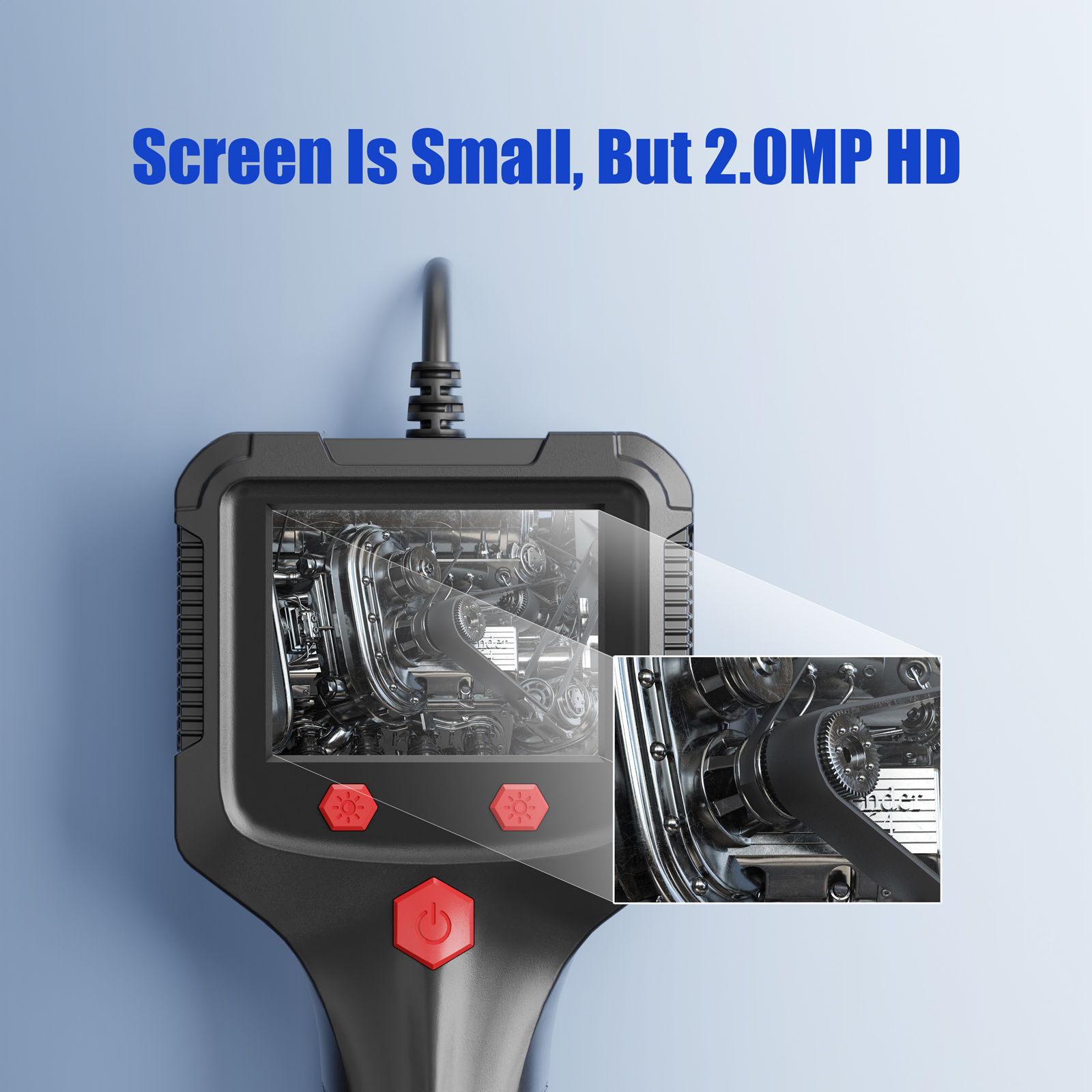 IP Cameras ENWOR 2.4" IPS Screen Endoscope 1080P HD IP68 Waterproof Camera Rigid Cable Pipe Sewer Car Industrial Inspection Borescope 8mm 221025