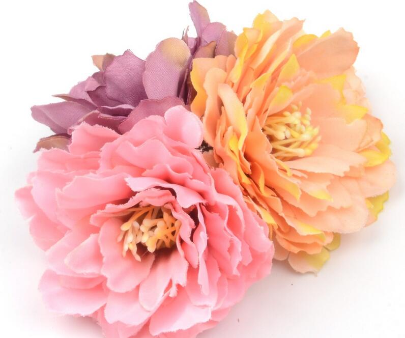 17cm peony flower dance props head flower weddin Home Decoration DIY Bride Holding Accessories Fake Flowers