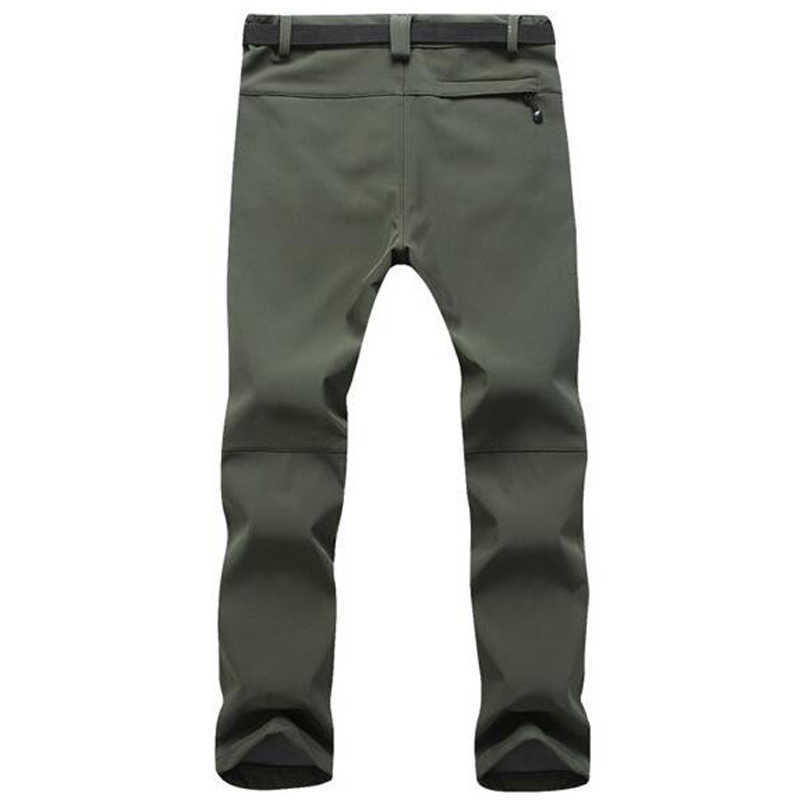 Skiing BIB Pants Winter Soft Shell Waterproof Windproof Fece Men Sports Outdoor Trekking Camping Hiking Mountain Trousers L221025