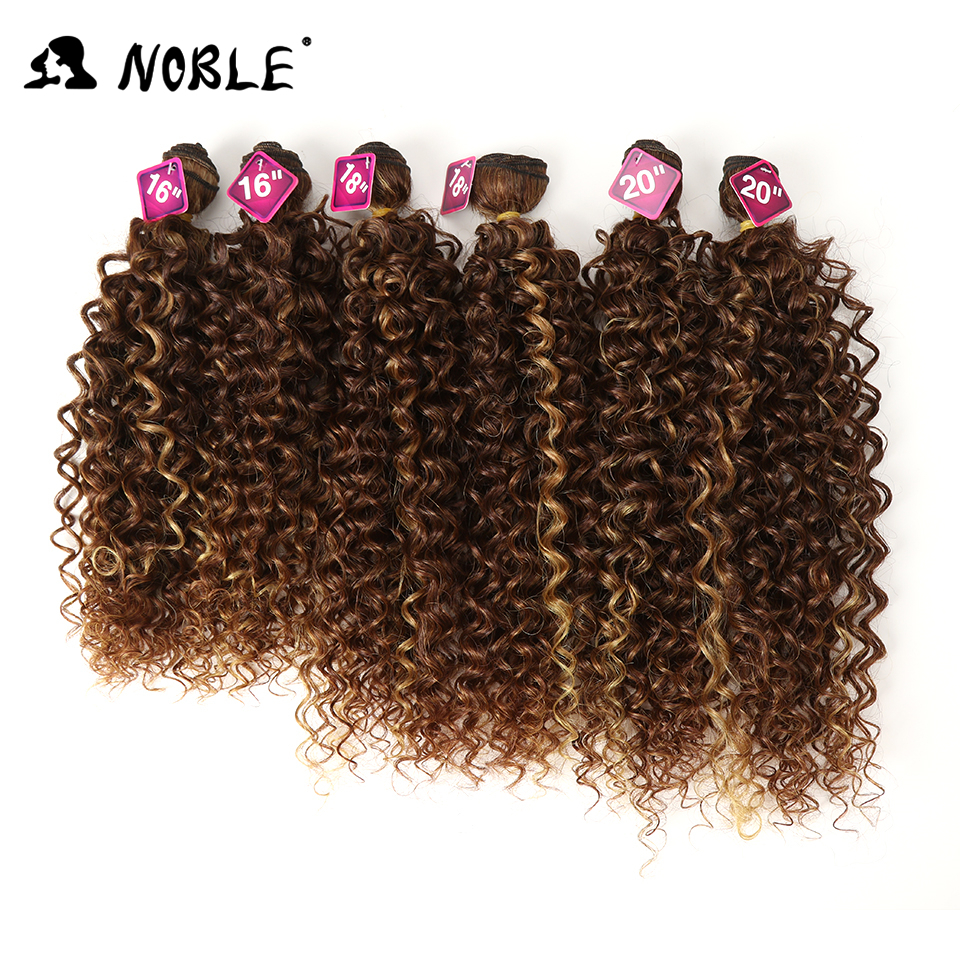 Bułki do włosów syntetyczne splot 16-20 cali lot Afro Kinky Curly Bundle z syntetyczną koronką dla czarnych kobiet 221024