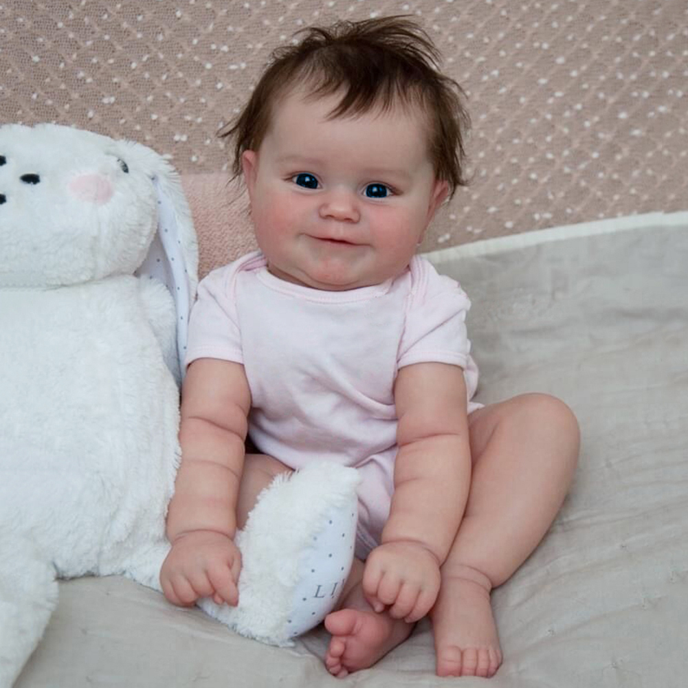 Dolls 50CM Reborn Baby Doll born Girl Baby Lifelike Real Soft Touch Maddie with HandRooted Hair High Quality Handmade Art Doll 221025