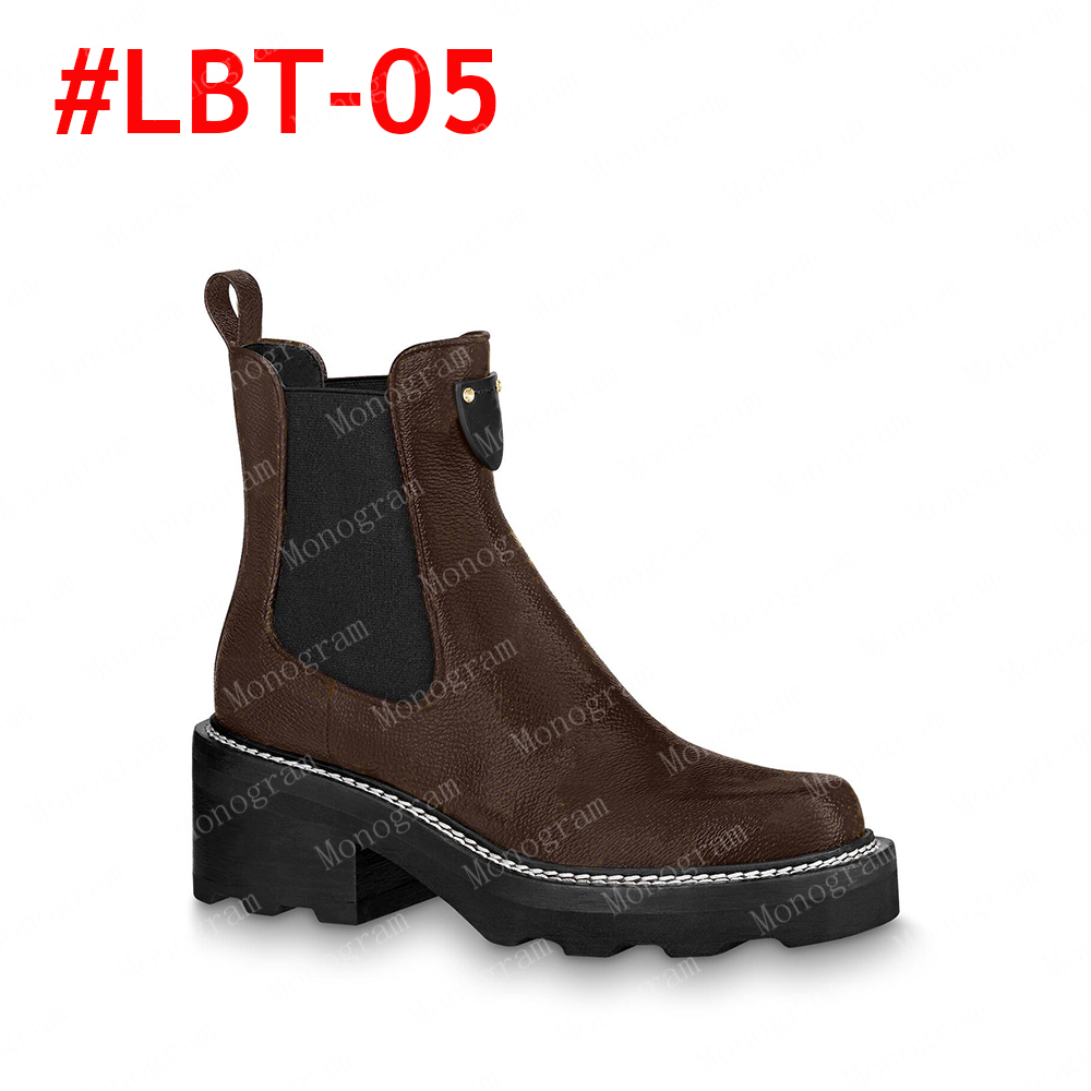 2023 Winter Boots Women Boots Martin Kid-Brown Flower Buty Booties damska pszczoła Treaker Trainer Bute 15 kolorów 36-42 #lbt-01