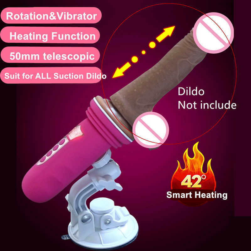 Saugnapf Maschine Teleskop Dildo Vibrator Automatische Vagina Thrusting Penis Sucker für Frauen Erwachsene Spiel
