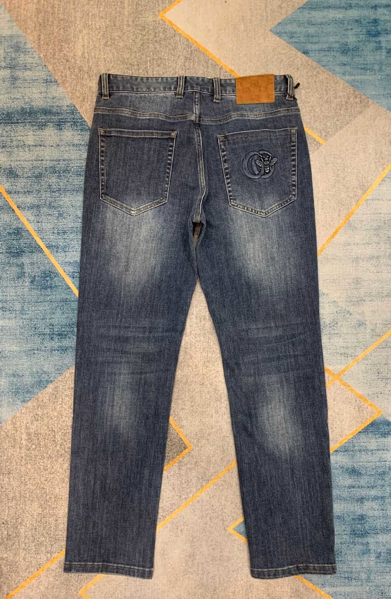 Jeans pour hommes Designer 2022 Haut de gamme Automne et hiver Pantalon en denim décontracté Lâche StraightJPN6 FHF7