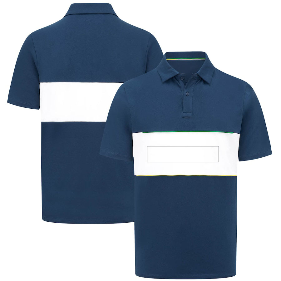 2024 F1 Sürücü İmza T-Shirt Formül 1 Takım Polo Gömlek Erkekler Yarış Stripe T-Shirts Otomobil Hayranları Büyük Boy T-Shirt Spor Jersey