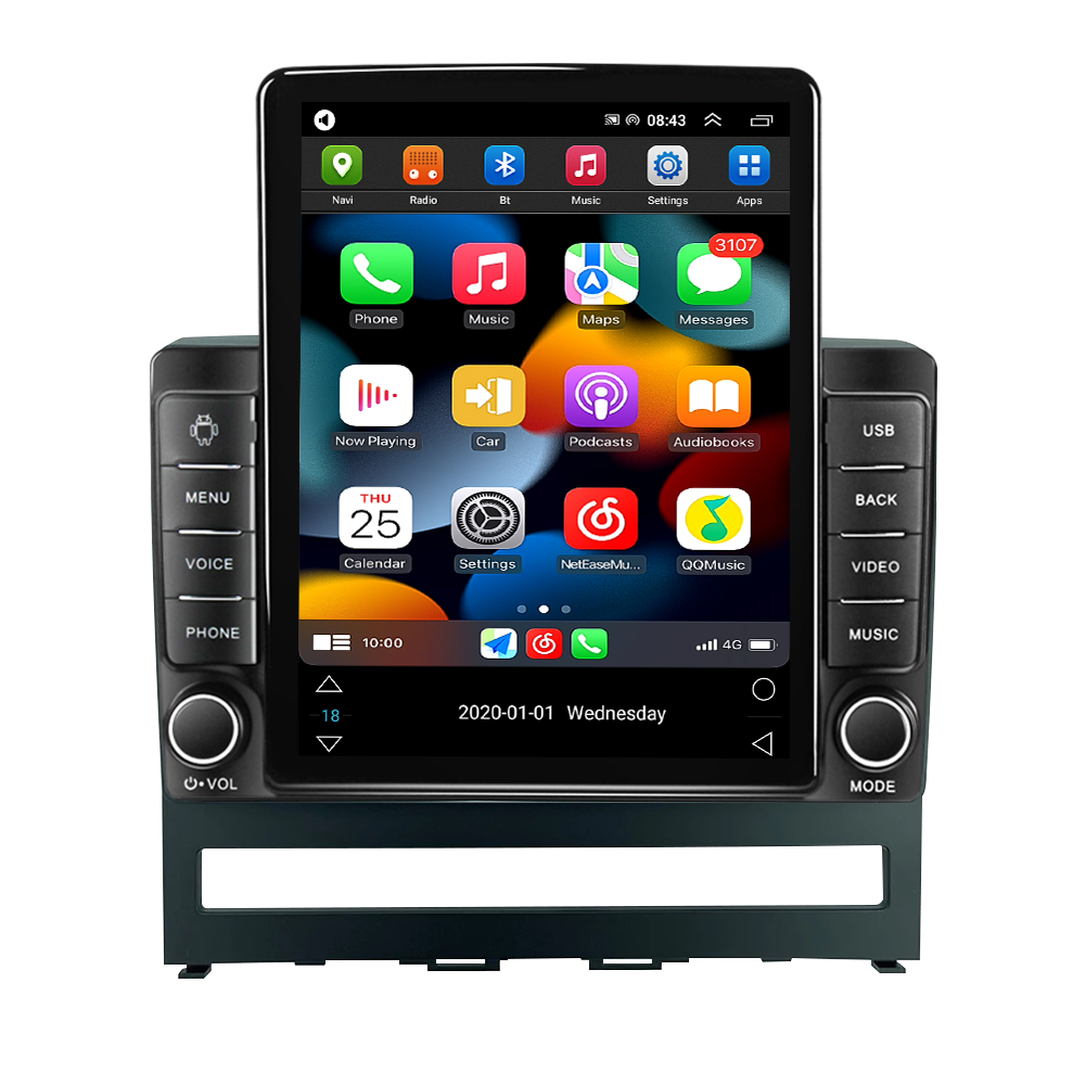 CAR DVD Multimedia Player CarPlay Android 11 voor Fiat Albea Siena Palio Perla Idee Tesla Style Radio GPS Navigator 2Din BT